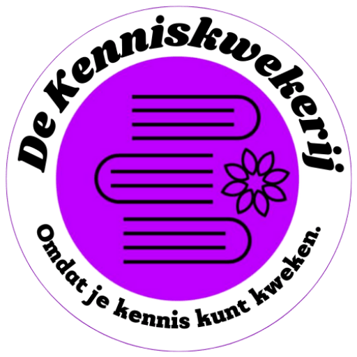 Logo De Kenniskwekerij - Kweek kennis, zaai plezier
